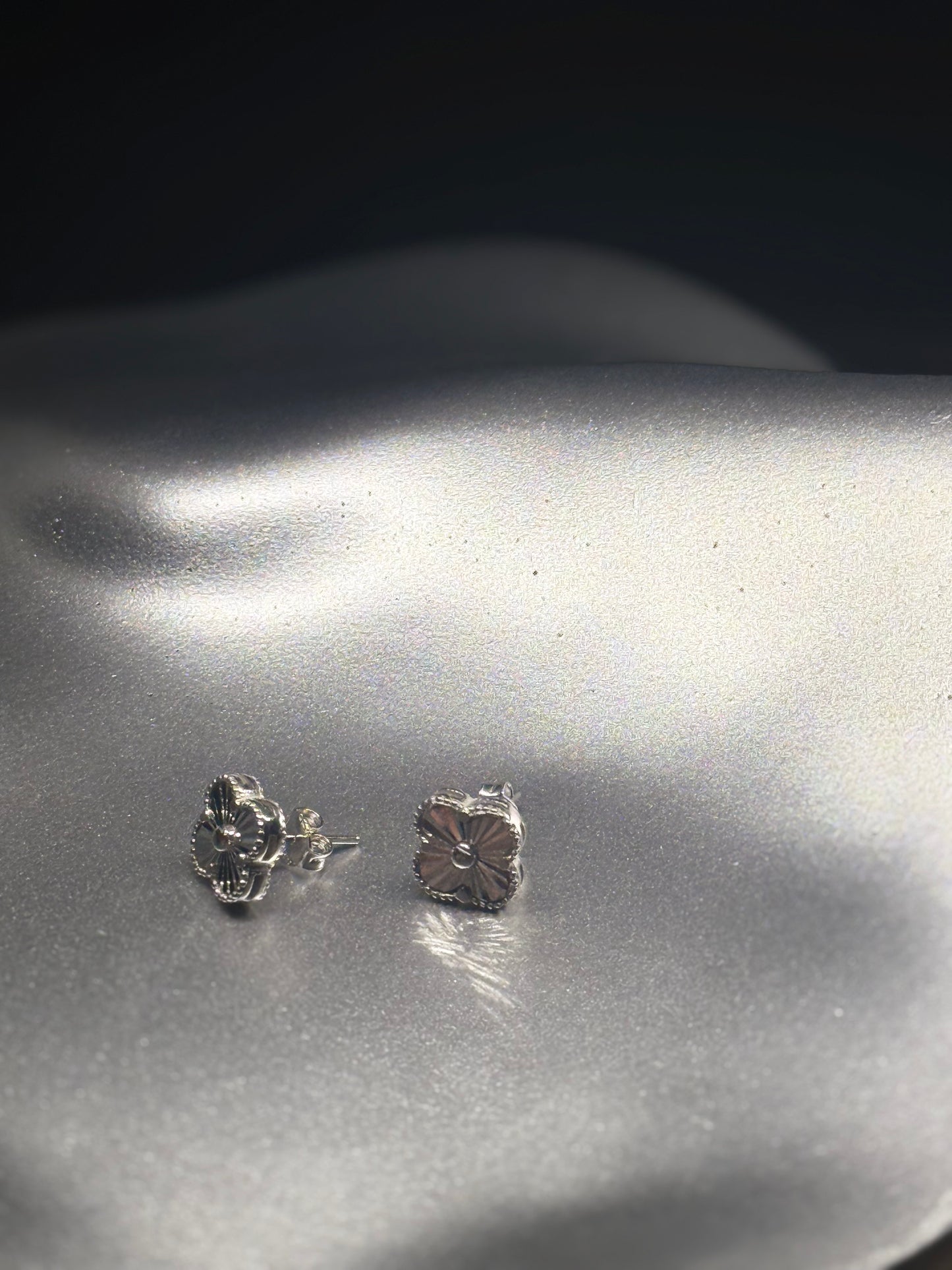 Lucky Clover Earrings in 925 Silver