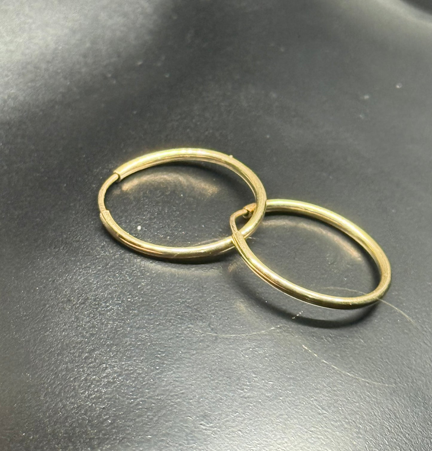 14K Classic Gold Hoop Earrings