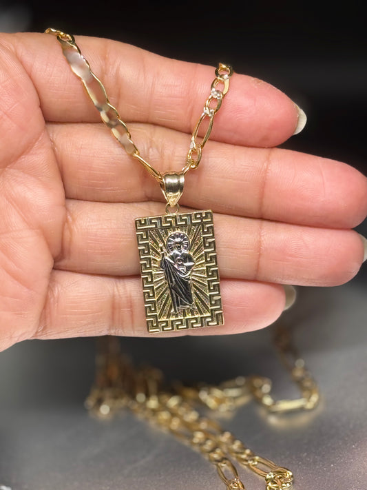 Saint Jude 14K Gold Medallion Necklace