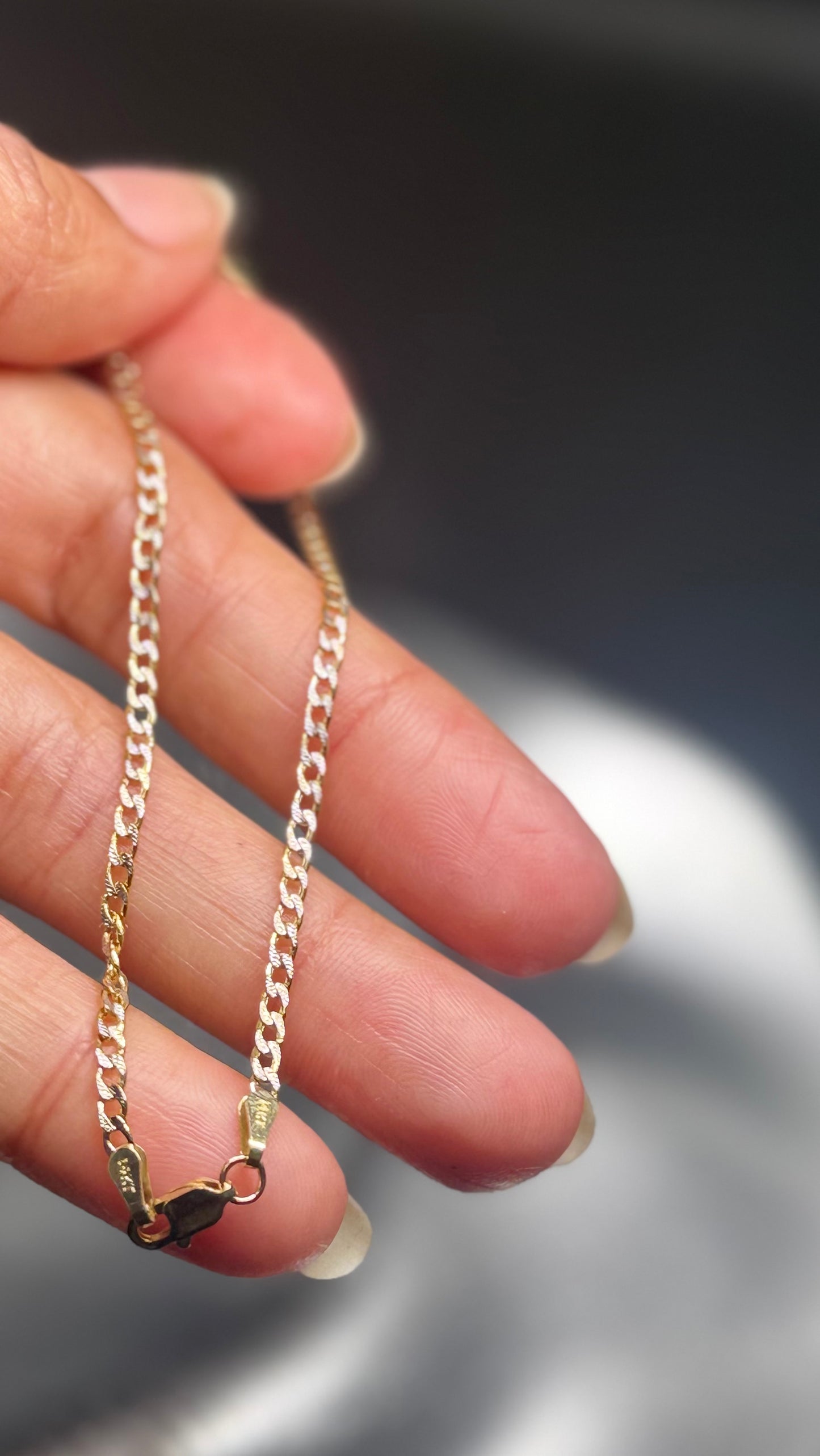 14K Gold Thin Cuban Bracelet