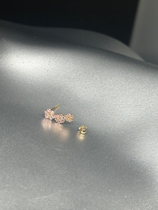 14K Gold Petite Blossom Drops
