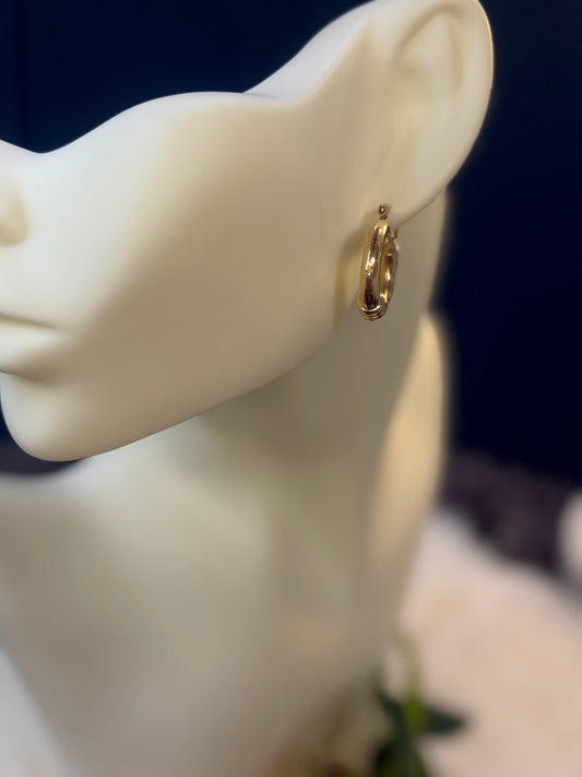14K Gold Classic Hoop Earrings ✨