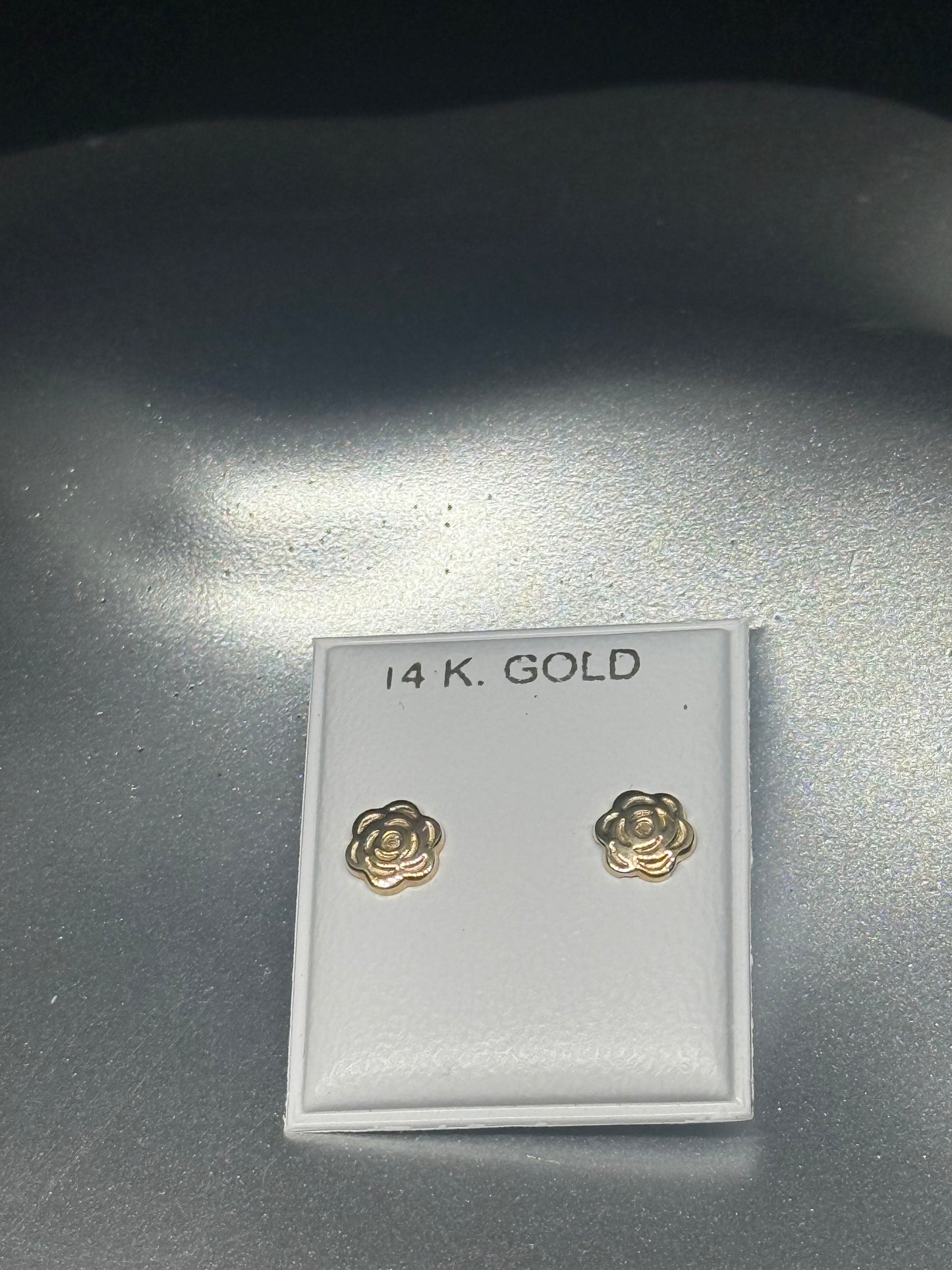14K Gold Rose Studs – A Touch of Grace & Beauty