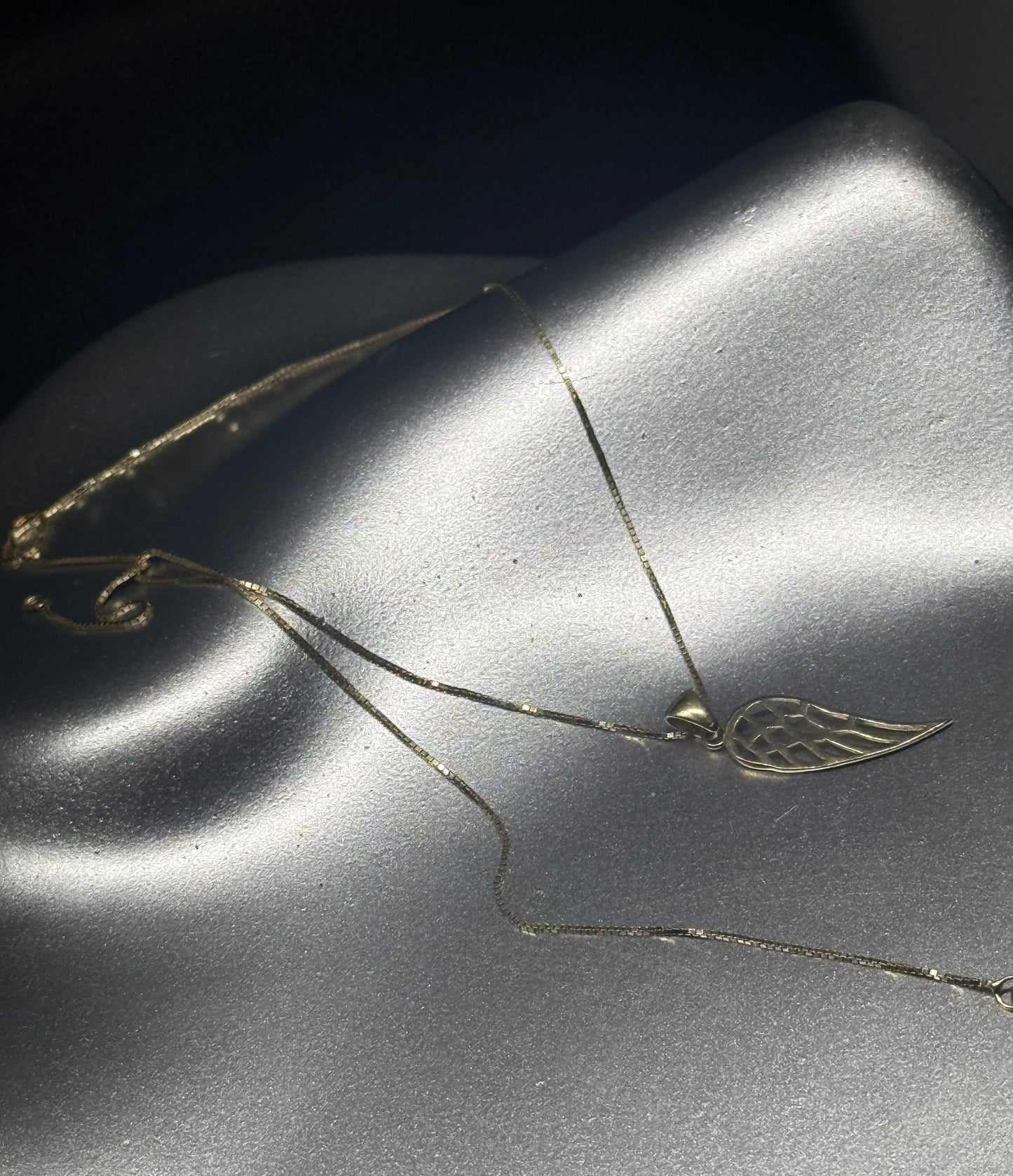 14K Gold Angel Wing Necklace