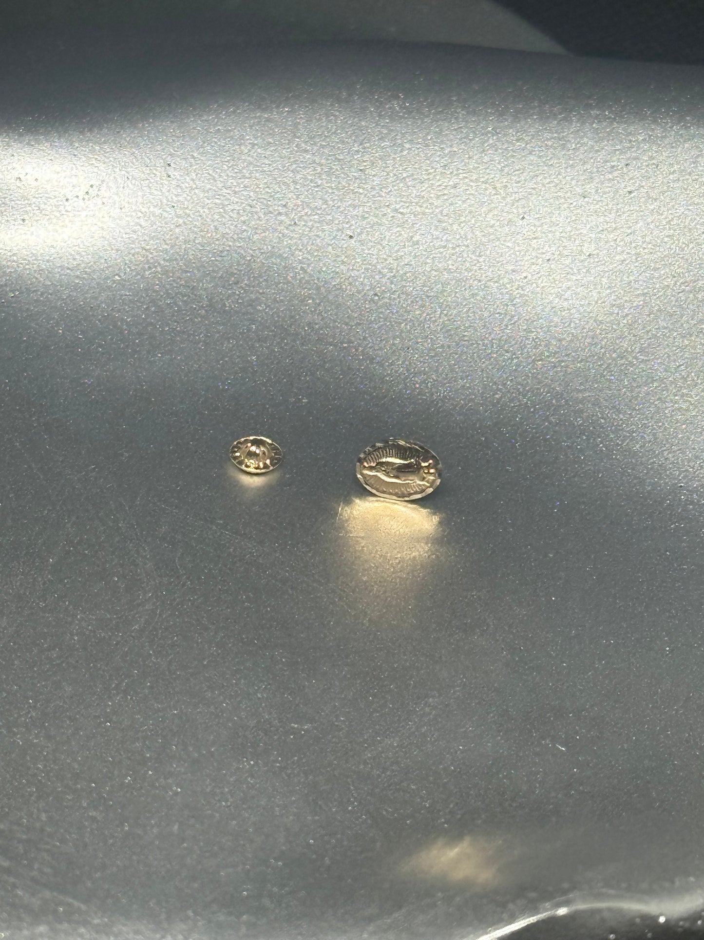 14K Gold Virgen Earrings