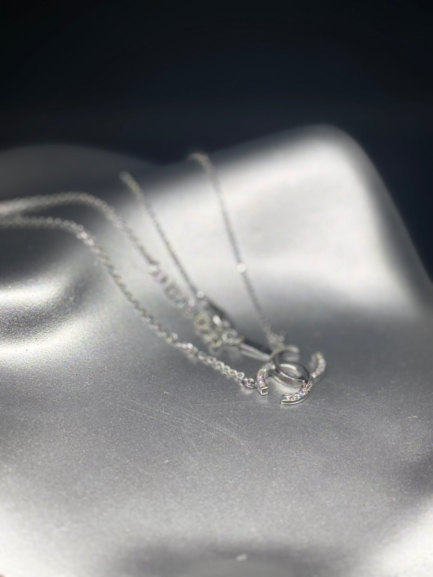 Silver Double-C Style Necklace