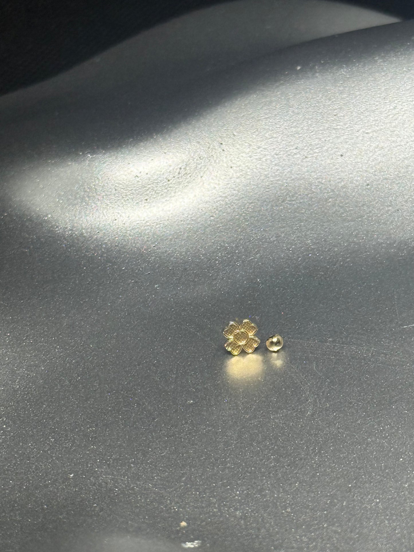 14K Gold Lucky Clover Studs