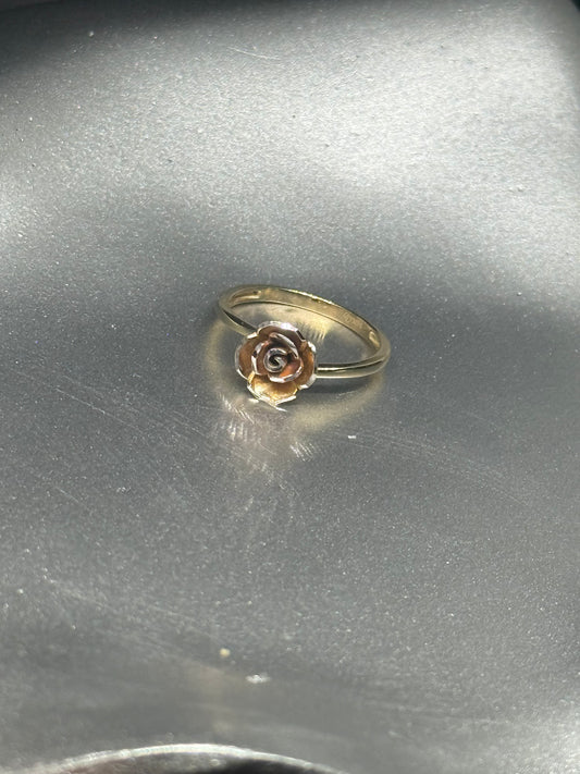 14K Gold Rose Ring
