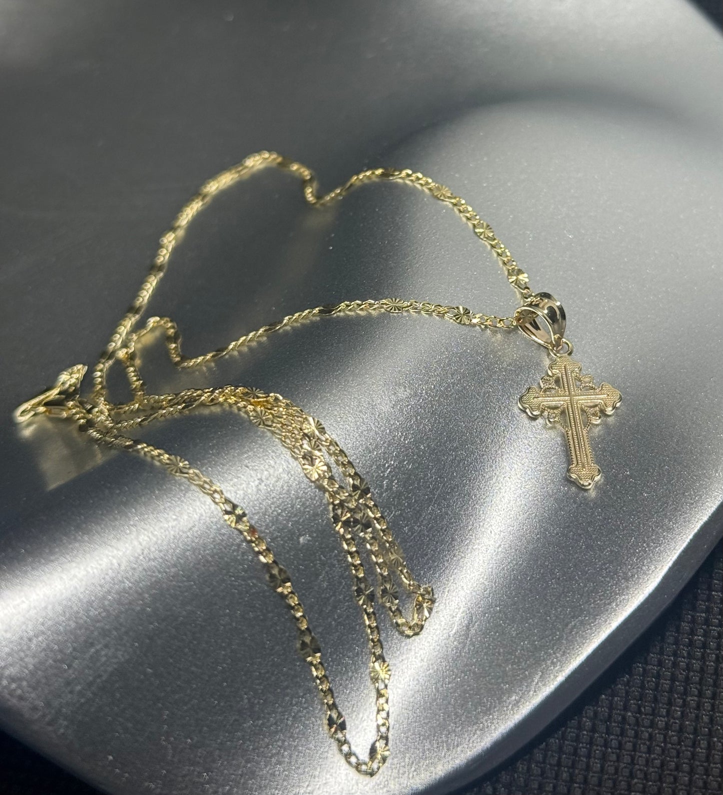 14K Gold Classic Cross Necklace