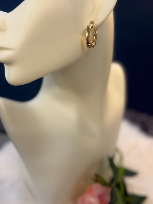 14K Gold Classic Hoop Earrings ✨