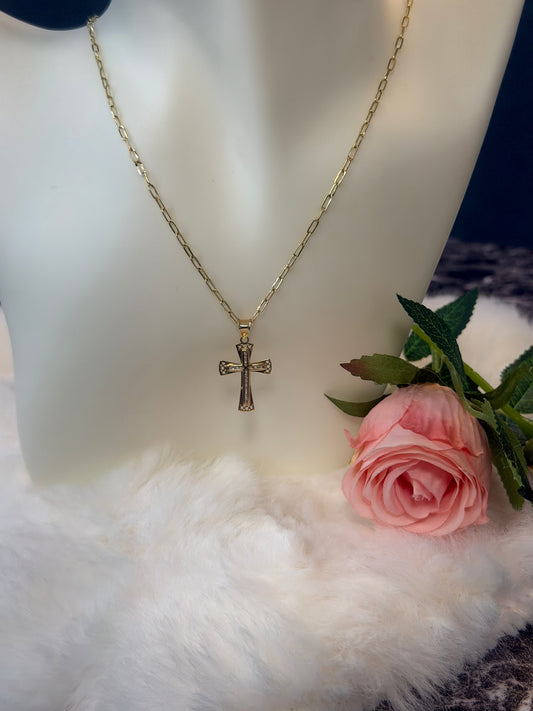 14K Gold Cross Necklace – Timeless Faith