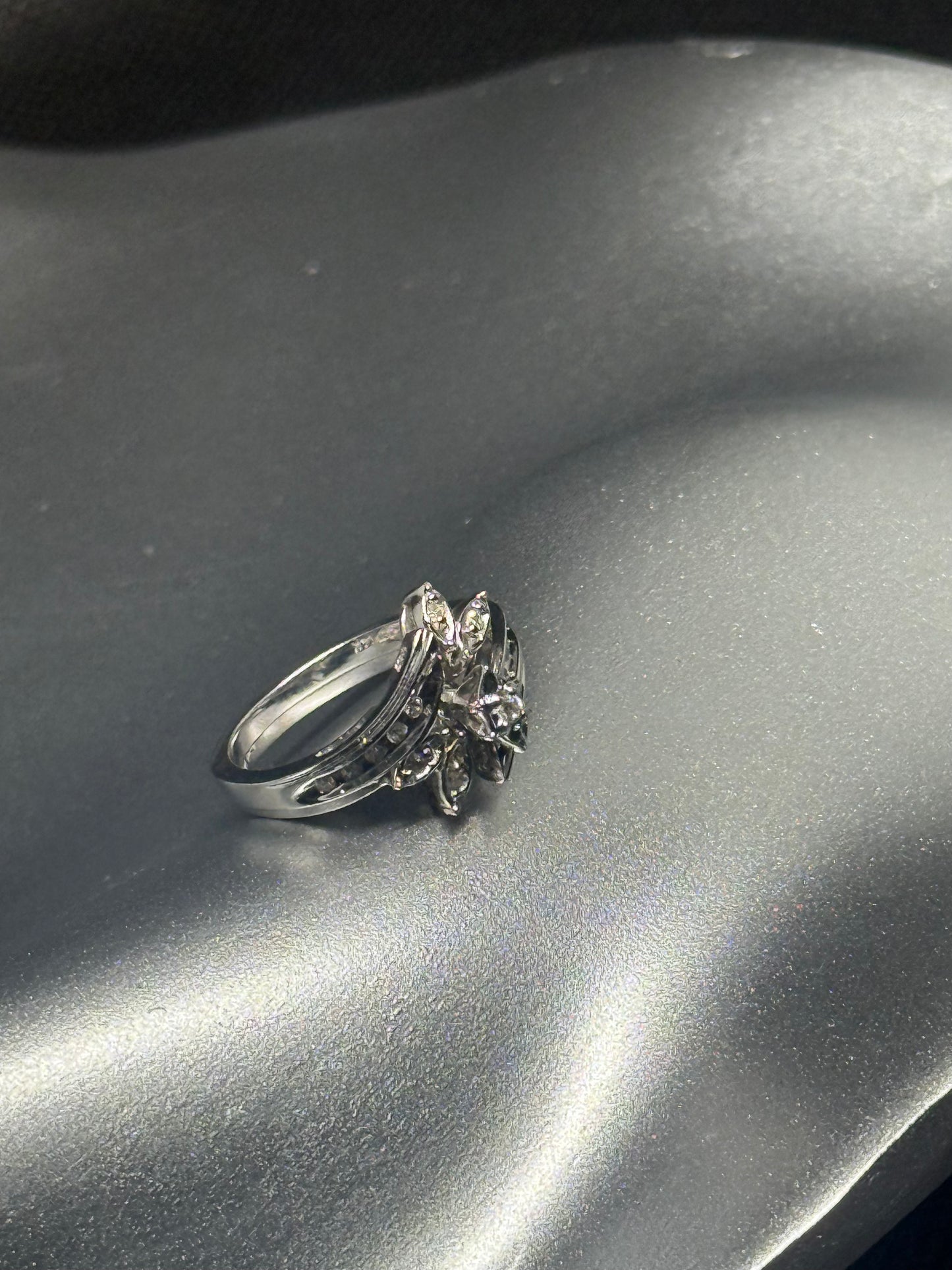 14K White Gold Diamond Ring