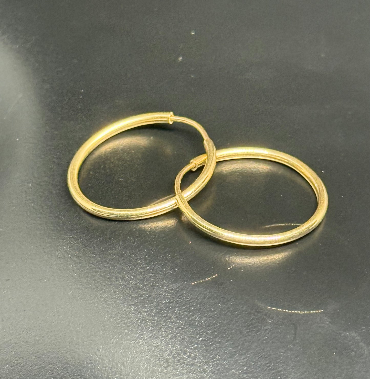 14K Classic Gold Hoop Earrings