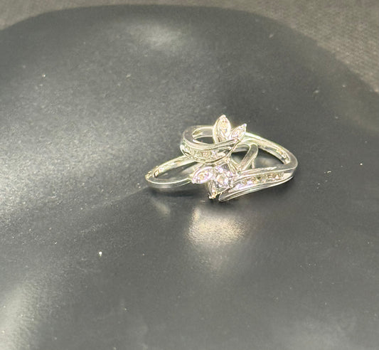 14K White Gold Diamond Ring
